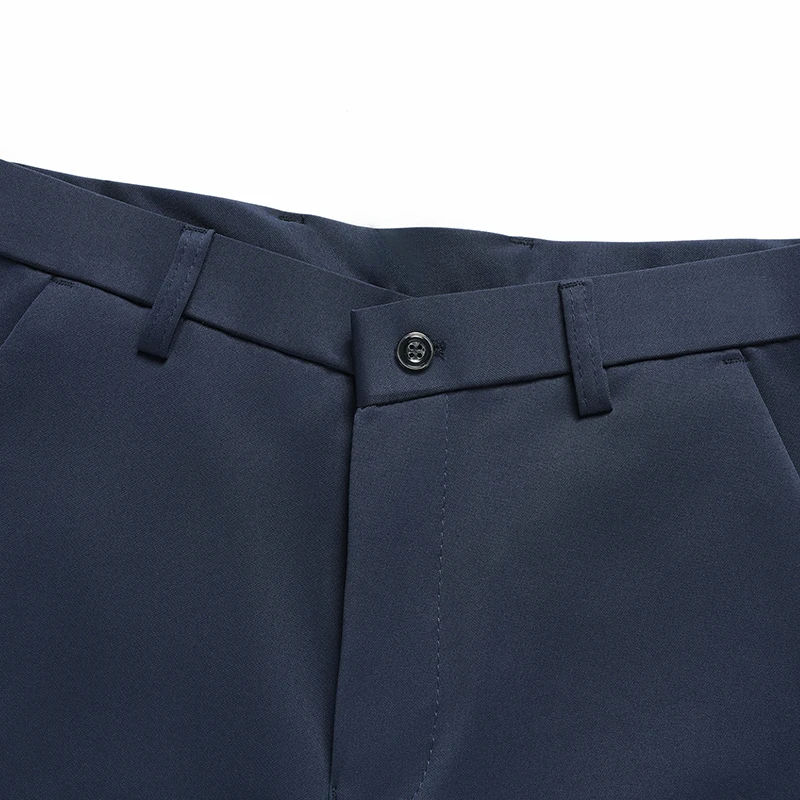 29-42 Men's Summer Pants Thin Straight Stretch Casual Pants with No Trace No Ironing Fabric Silky and Cool Feeling