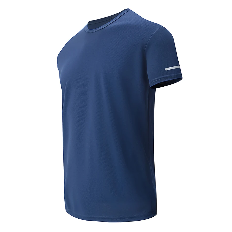 1/4 Pcs Summer Men's Leisure Sports Multicolor Quick-drying Short-sleeved Teens Loose Solid Color Running Fitness Playing T-shir
