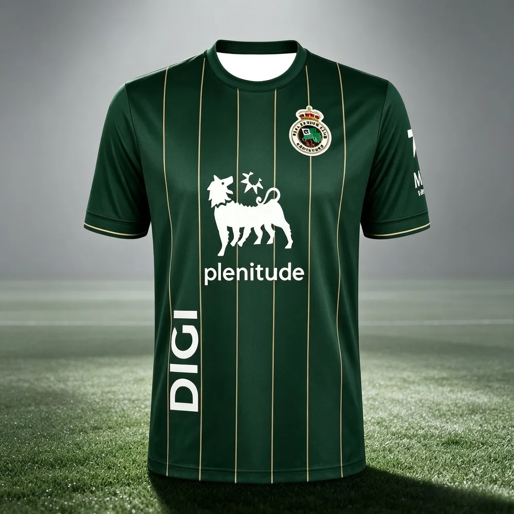 26-27 Hot Selling Unisex Racing Santander Home Kit Football Jersey Summer Breathable Quick-Dry for Men Women Fashion T-shirt