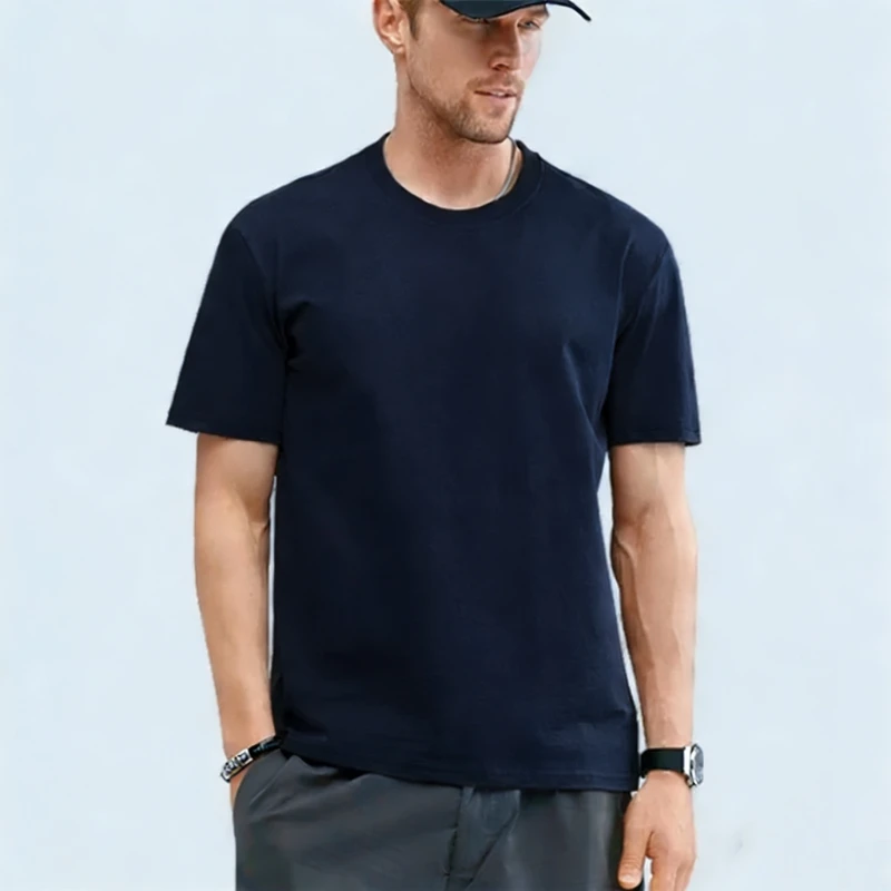 Pure Cotton T-Shirts Men Women Summer Cotton Male Tshirt Casual Short Sleeves Tee Shirt Female Basic Plain Tops Oversized S-5XL