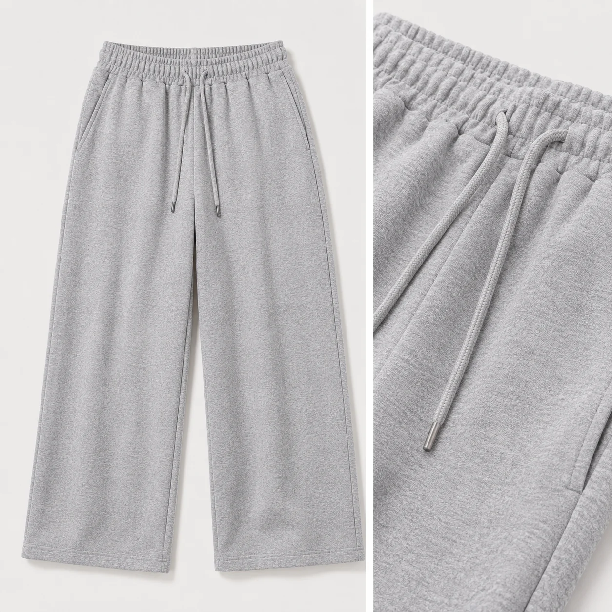 Men's Large Size Oversized Wide-Leg Sweatpants - Loose-Fit Trousers with Elastic Waist Breathable Winter Pants
