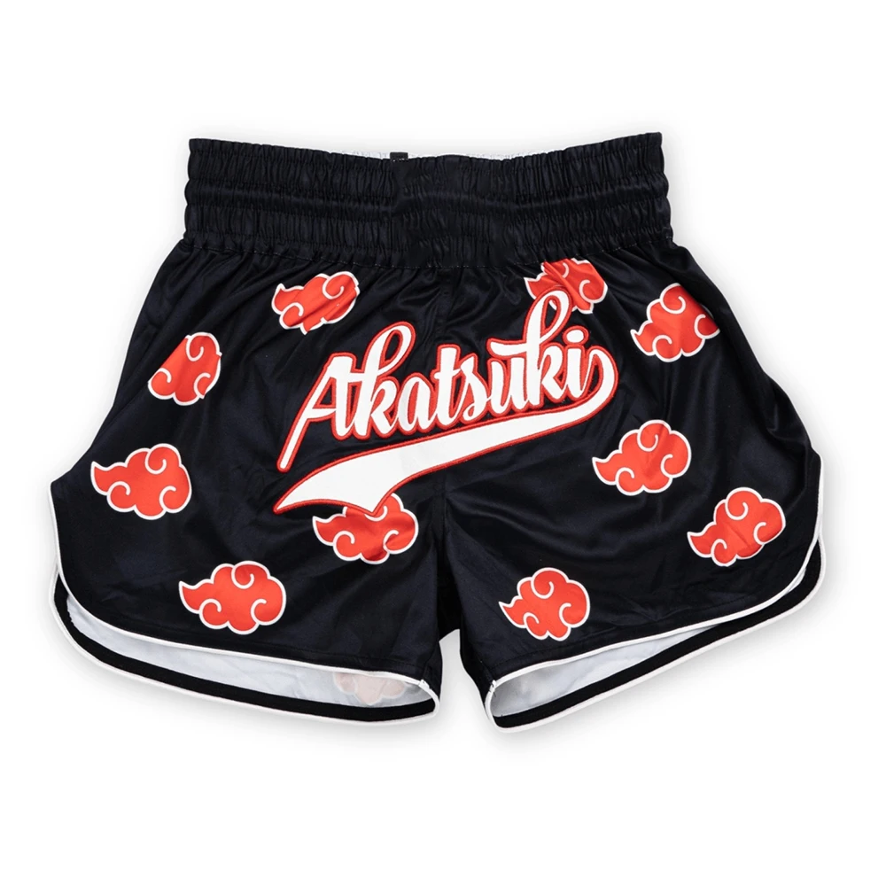 Summer New Red Cloud Muay Thai Shorts Men Oversized Quick-Dry Anime Enthusiast MMA Sport Shorts Octagonal Cage Shorts 