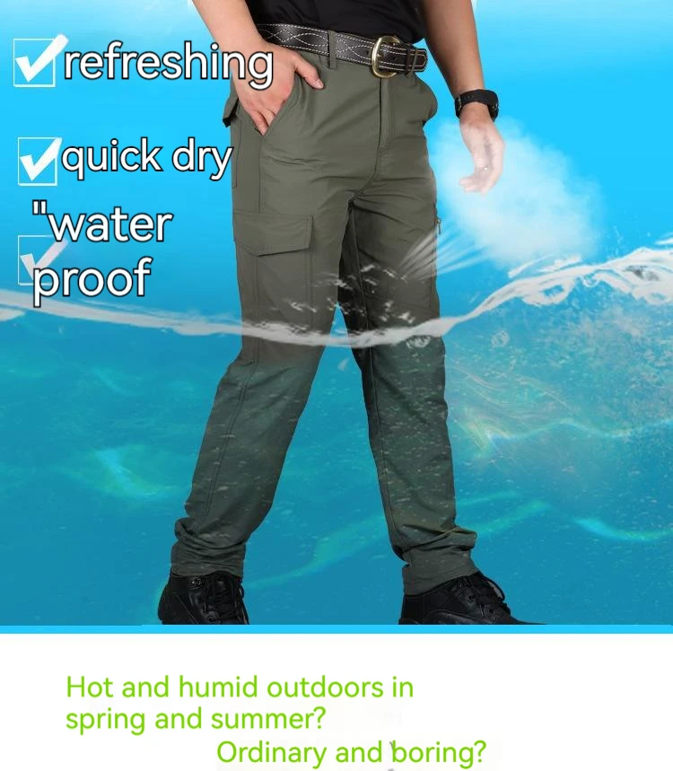 Asian-Size-Mens-Summer-Tactical-Cargo-Pants-Army-Military-Style-Streetwear-Jogger-Hiking-Trekking-Mountain-Work-Casual-Trousers