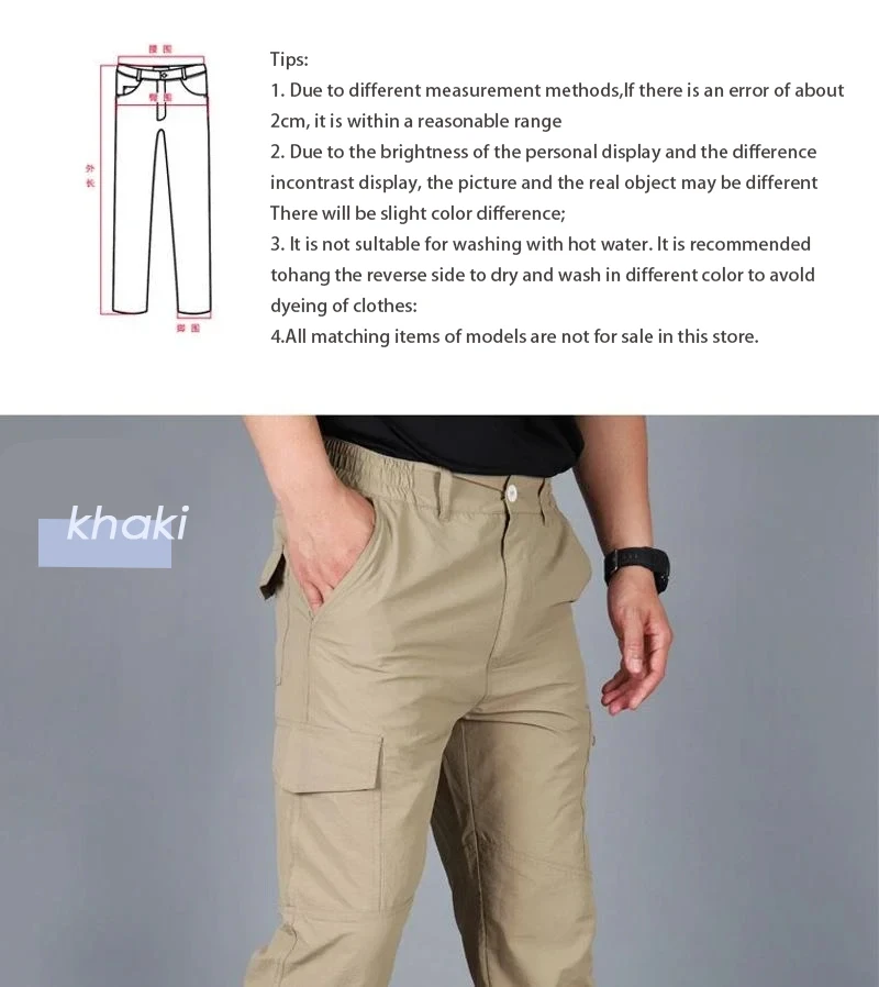 Asian-Size-Mens-Summer-Tactical-Cargo-Pants-Army-Military-Style-Streetwear-Jogger-Hiking-Trekking-Mountain-Work-Casual-Trousers