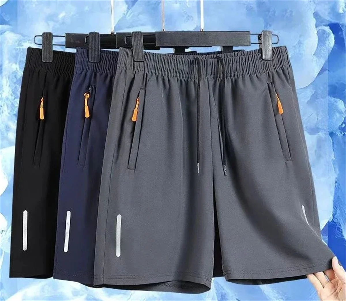Exquisite Functional Sports Running Shorts Fitness Training Men's Quick Drying Ball Knee Length Pants Outdoor Jogging Sportswear