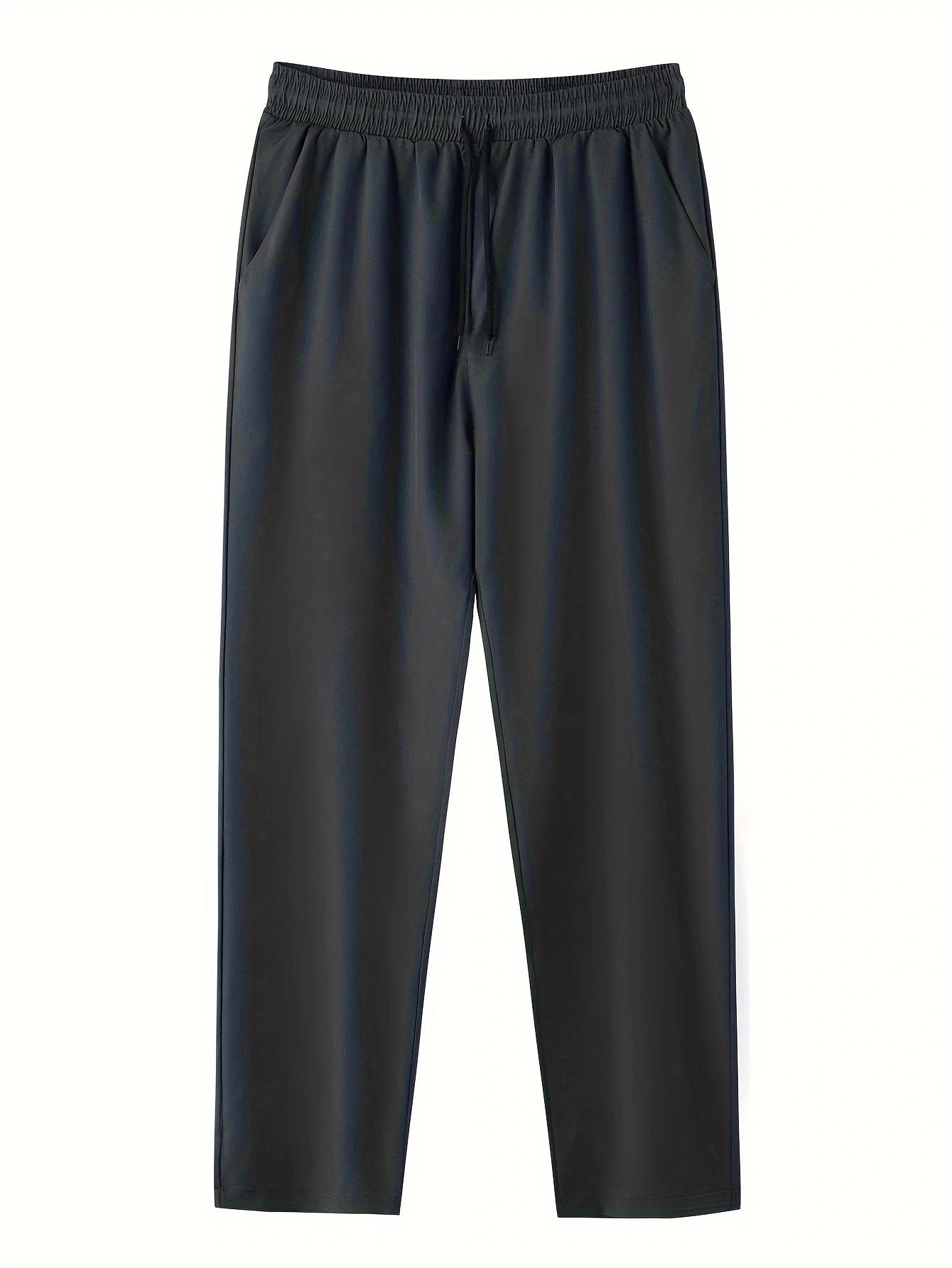 Spring/Summer New Fashion Solid Color Men's Casual Pants Thin SweatPants Quick Drying Cool Sport Jogger Drawstring Pants