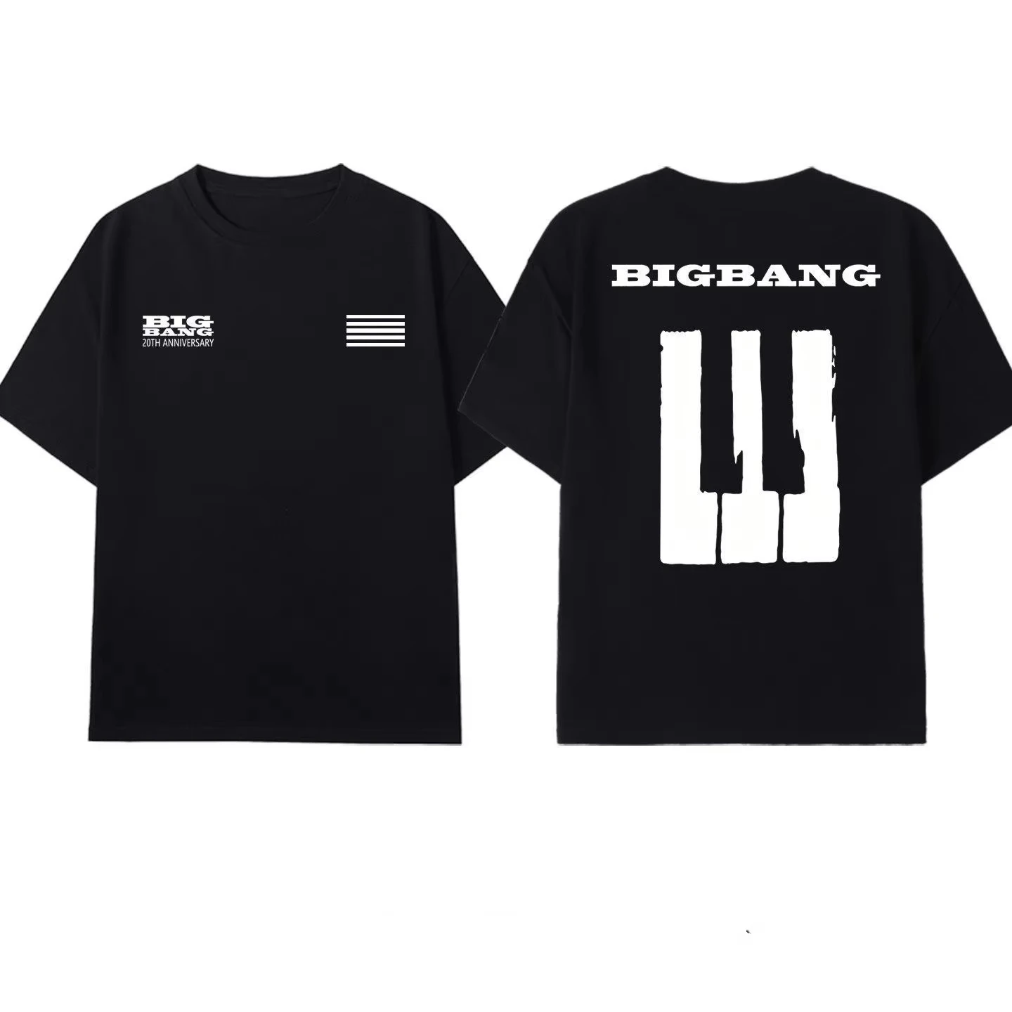 Bigbang 20th Anniversary Concert T-Shirt G-Dragon fans Short Sleeve Unisex women Breathable Sweat Absorbent  t-shirt men hoodies