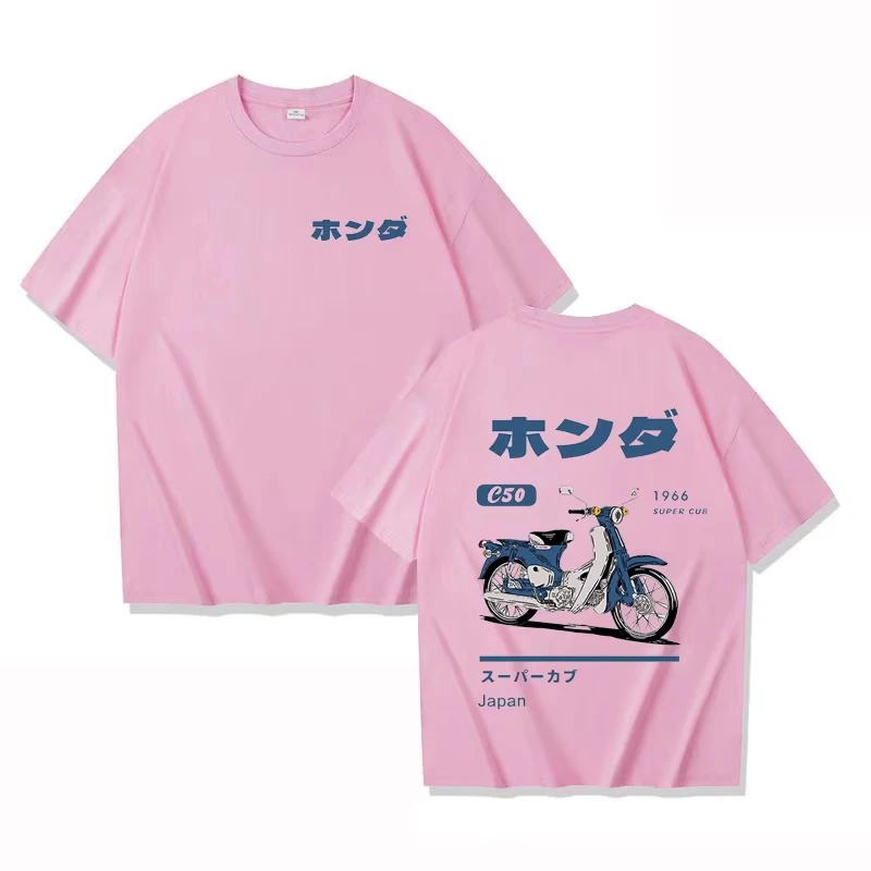 Fashion Loose T-Shirt Retro Summer Cartoon Anime Car Print Unisex Short Sleeve Round Neck Couple's Tee Youth T Shirts