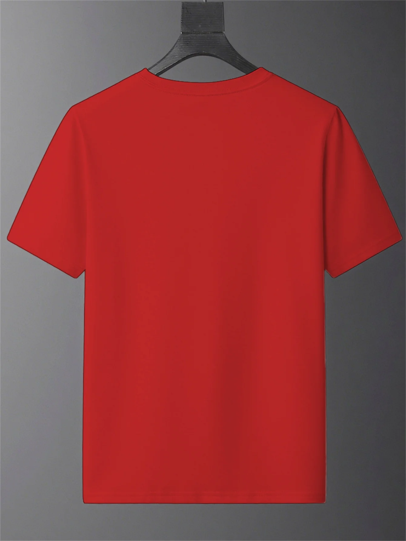 Men's summer 100% pure cotton casual fashionable loose car logo pattern casual round neck short sleeved T-shirt versatile top