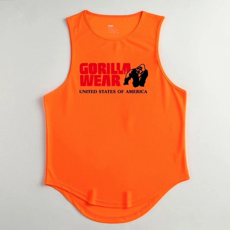 Men's Singlets Top for Fitness Gym T-shirts Suspenders Man Bodybuilding Shirt Vests Stringer Sleeveless Sweatshirt Clothing Vest