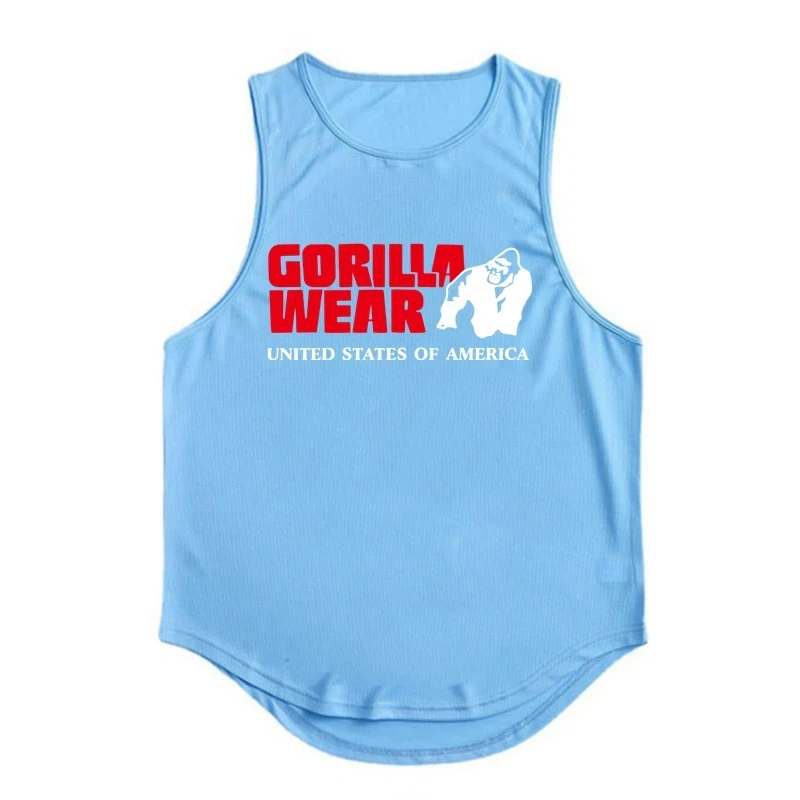 Men's Singlets Top for Fitness Gym T-shirts Suspenders Man Bodybuilding Shirt Vests Stringer Sleeveless Sweatshirt Clothing Vest