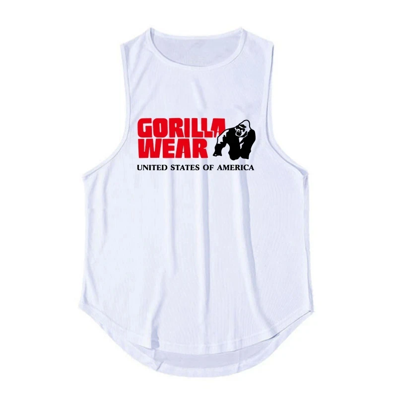 Men's Singlets Top for Fitness Gym T-shirts Suspenders Man Bodybuilding Shirt Vests Stringer Sleeveless Sweatshirt Clothing Vest