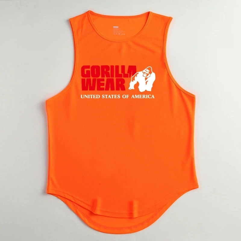 Men's Singlets Top for Fitness Gym T-shirts Suspenders Man Bodybuilding Shirt Vests Stringer Sleeveless Sweatshirt Clothing Vest
