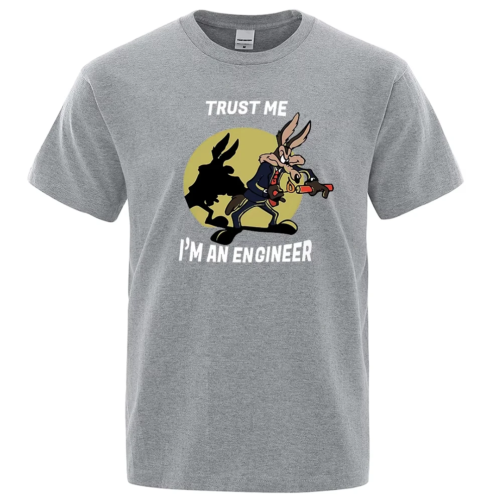 Men's Trust Me Im An Engineer T-shirt, Pure Cotton Vintage T-shirt, 2026 New Men's Cotton Tshirt ,men's Sports T-shirt