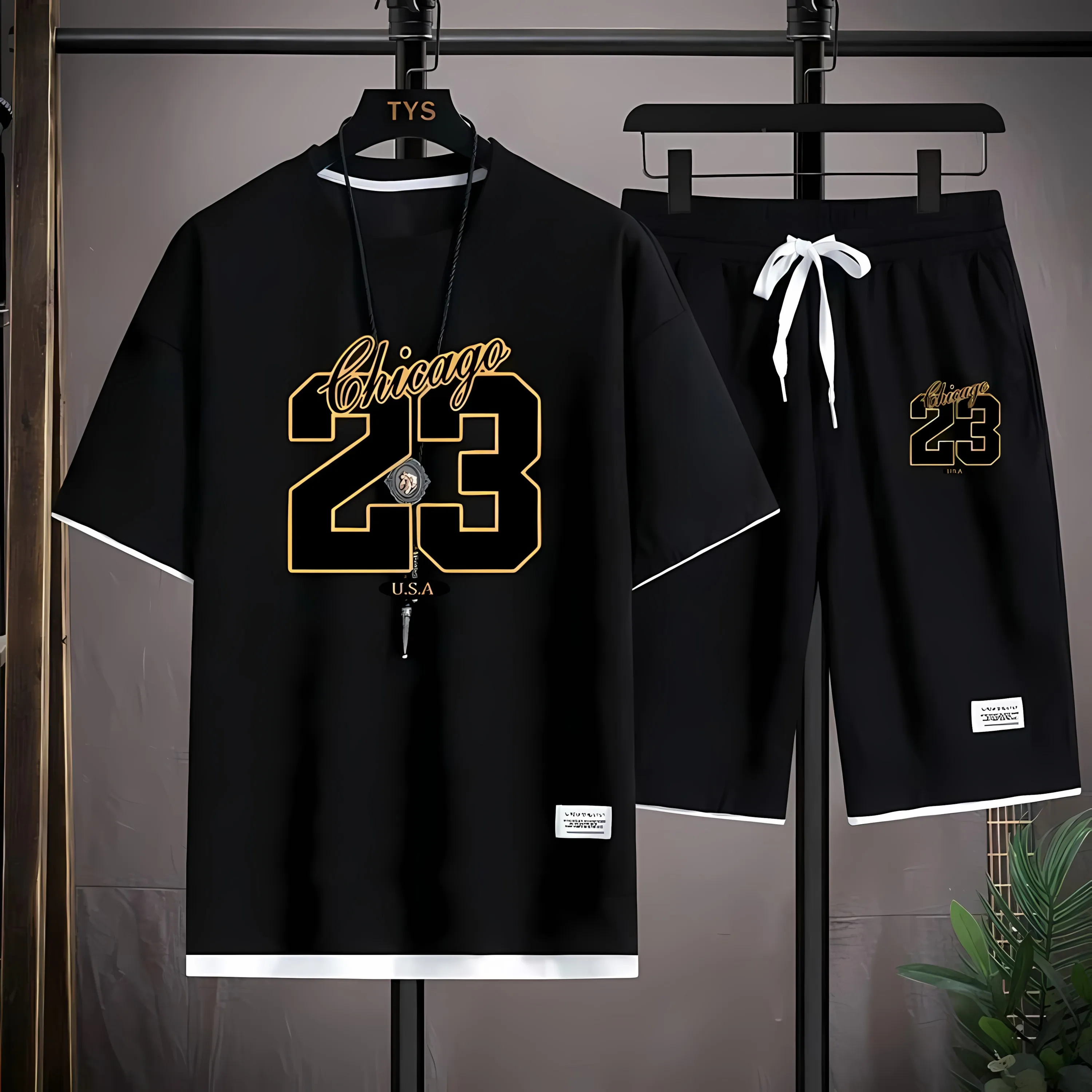 The 2025 Summer New Men's Set Features Street Fashion Casual Comfort Softness Breathability and 3D Digital Pattern Printing