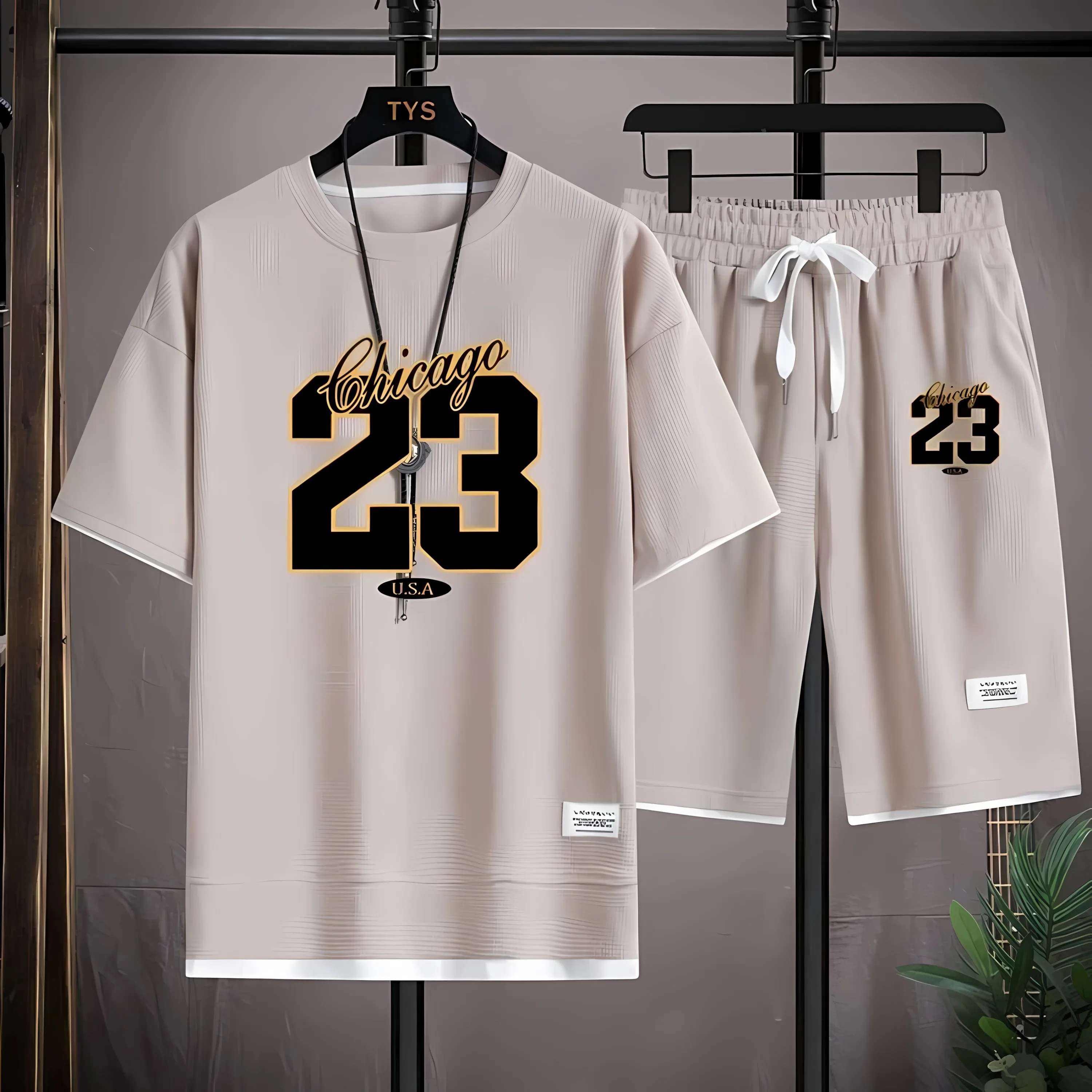 The 2025 Summer New Men's Set Features Street Fashion Casual Comfort Softness Breathability and 3D Digital Pattern Printing