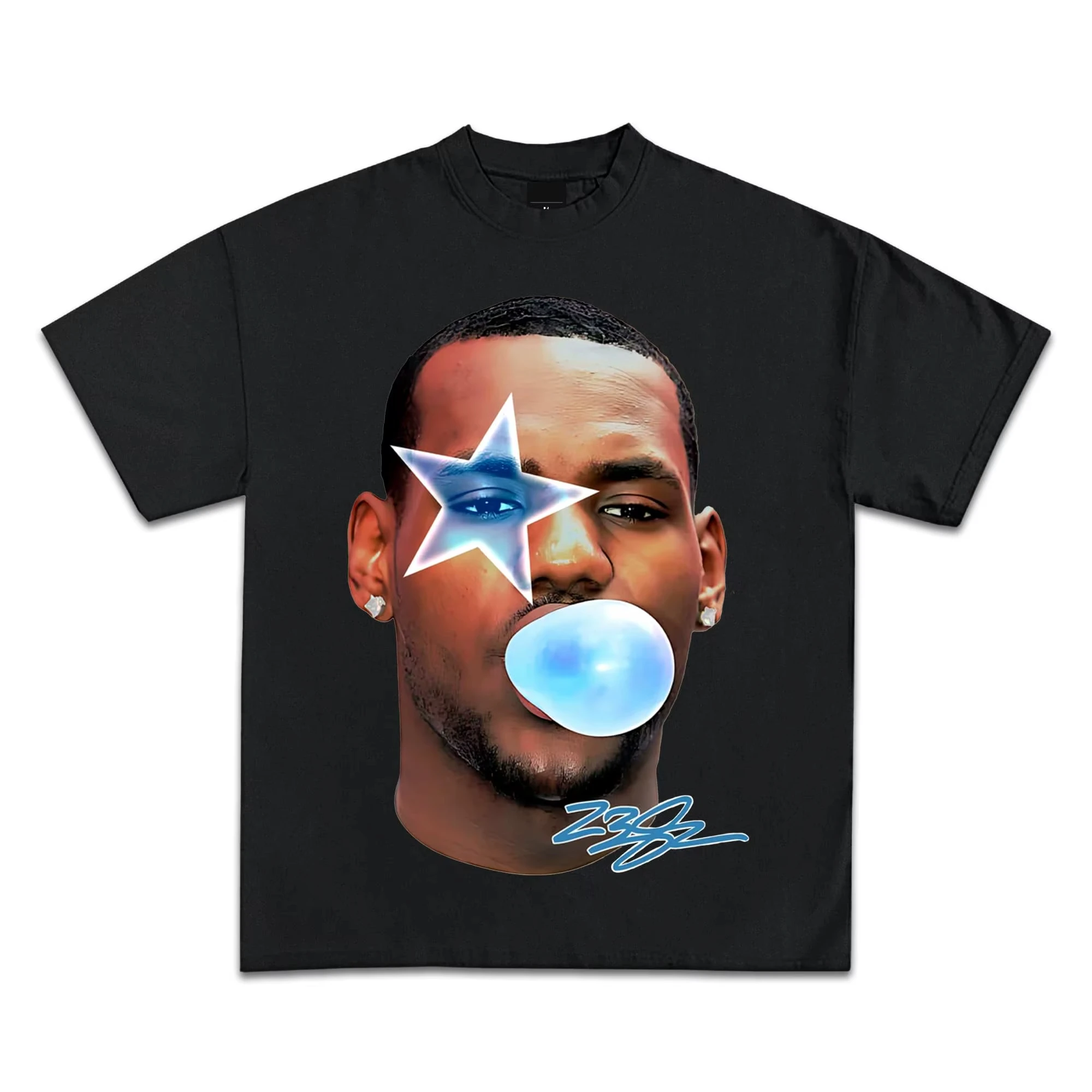 Pop Culture Vintage Graphic T-Shirt Collection American Rap Basketball Streetwear Hip-Hop Y2K Premium Qua Men Clothing Short