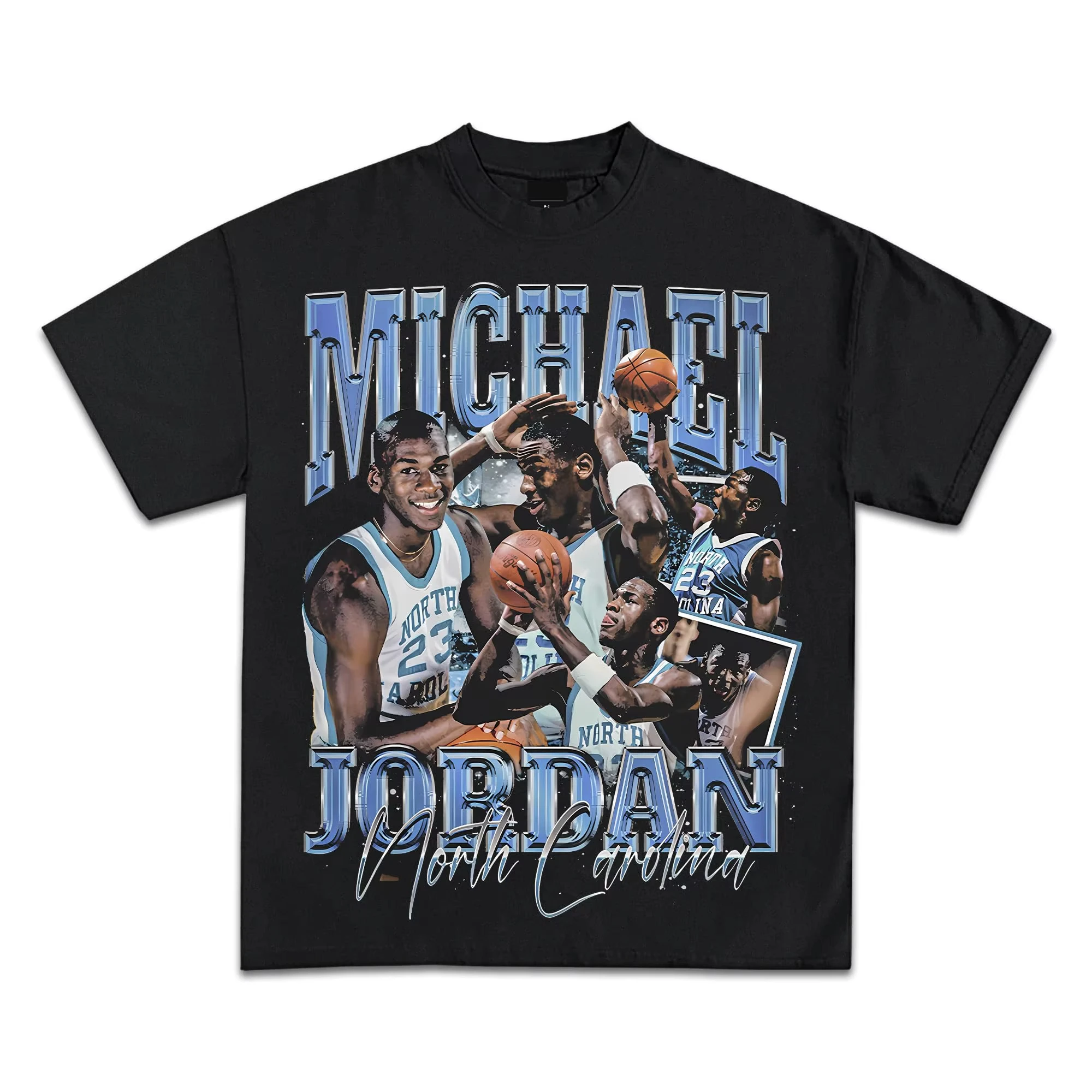 Pop Culture Vintage Graphic T-Shirt Collection American Rap Basketball Streetwear Hip-Hop Y2K Premium Qua Men Clothing Short