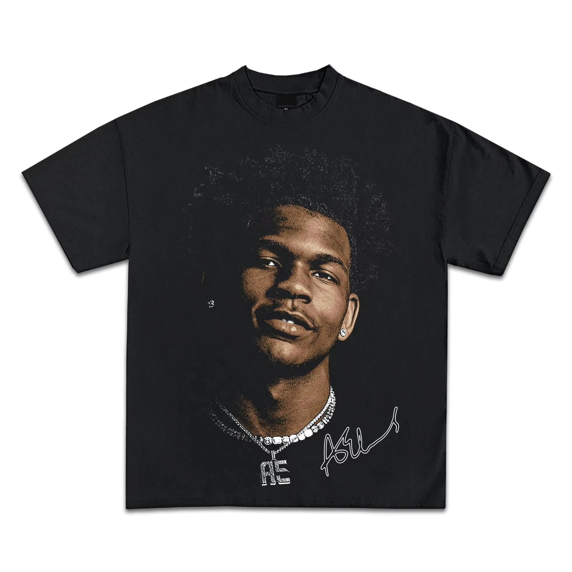 Pop Culture Vintage Graphic T-Shirt Collection American Rap Basketball Streetwear Hip-Hop Y2K Premium Qua Men Clothing Short