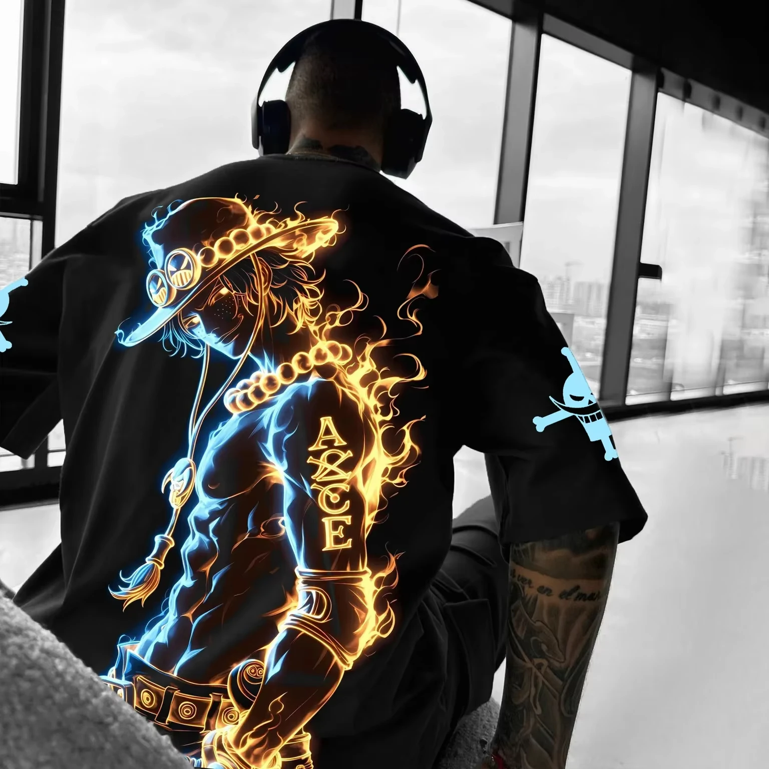 Anime One Piece Luffy Zoro Cotton Graphic T-shirt Men Women Streetwear Short Sleeve Loose Casual Top Summer Trendy Daily Wear