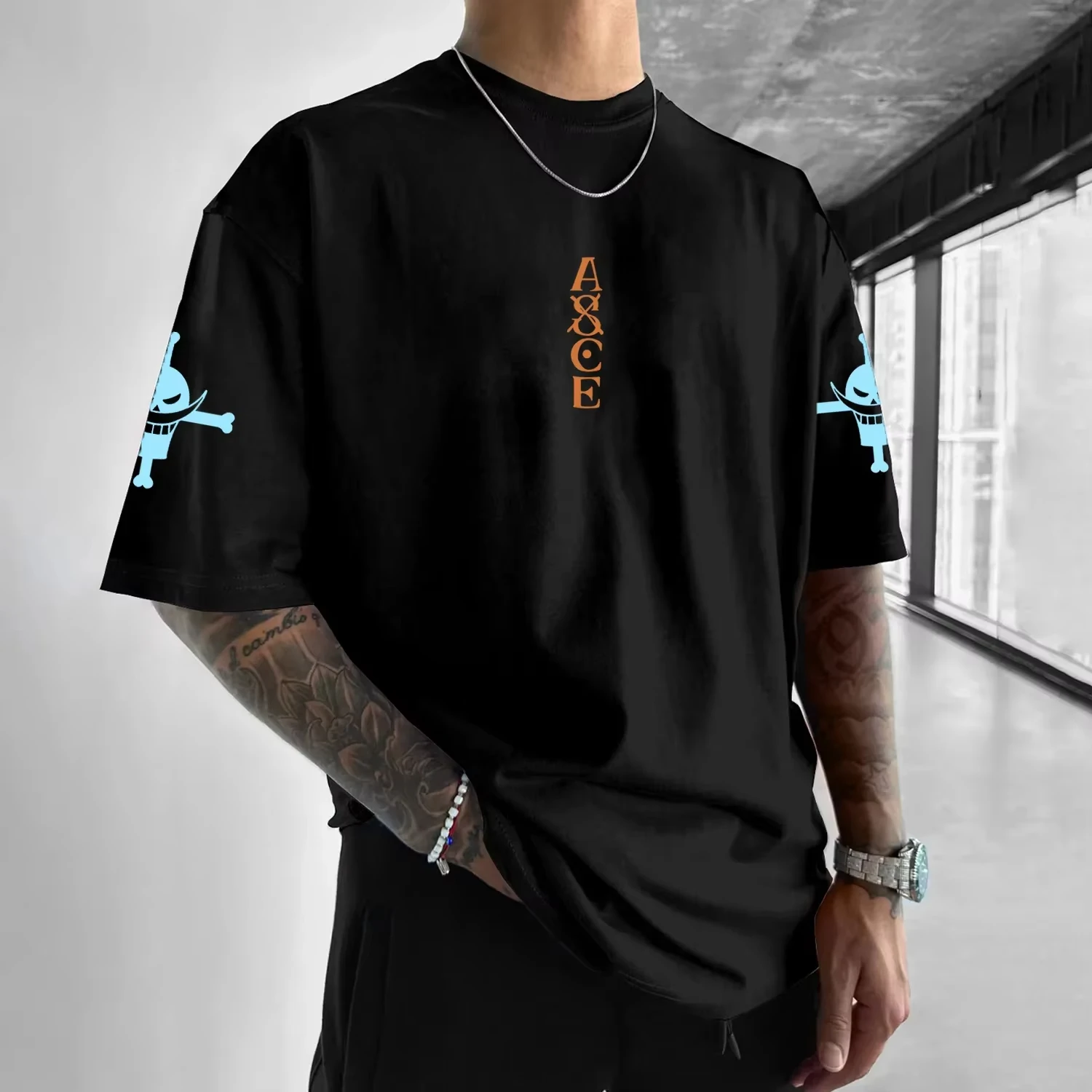 Anime One Piece Luffy Zoro Cotton Graphic T-shirt Men Women Streetwear Short Sleeve Loose Casual Top Summer Trendy Daily Wear