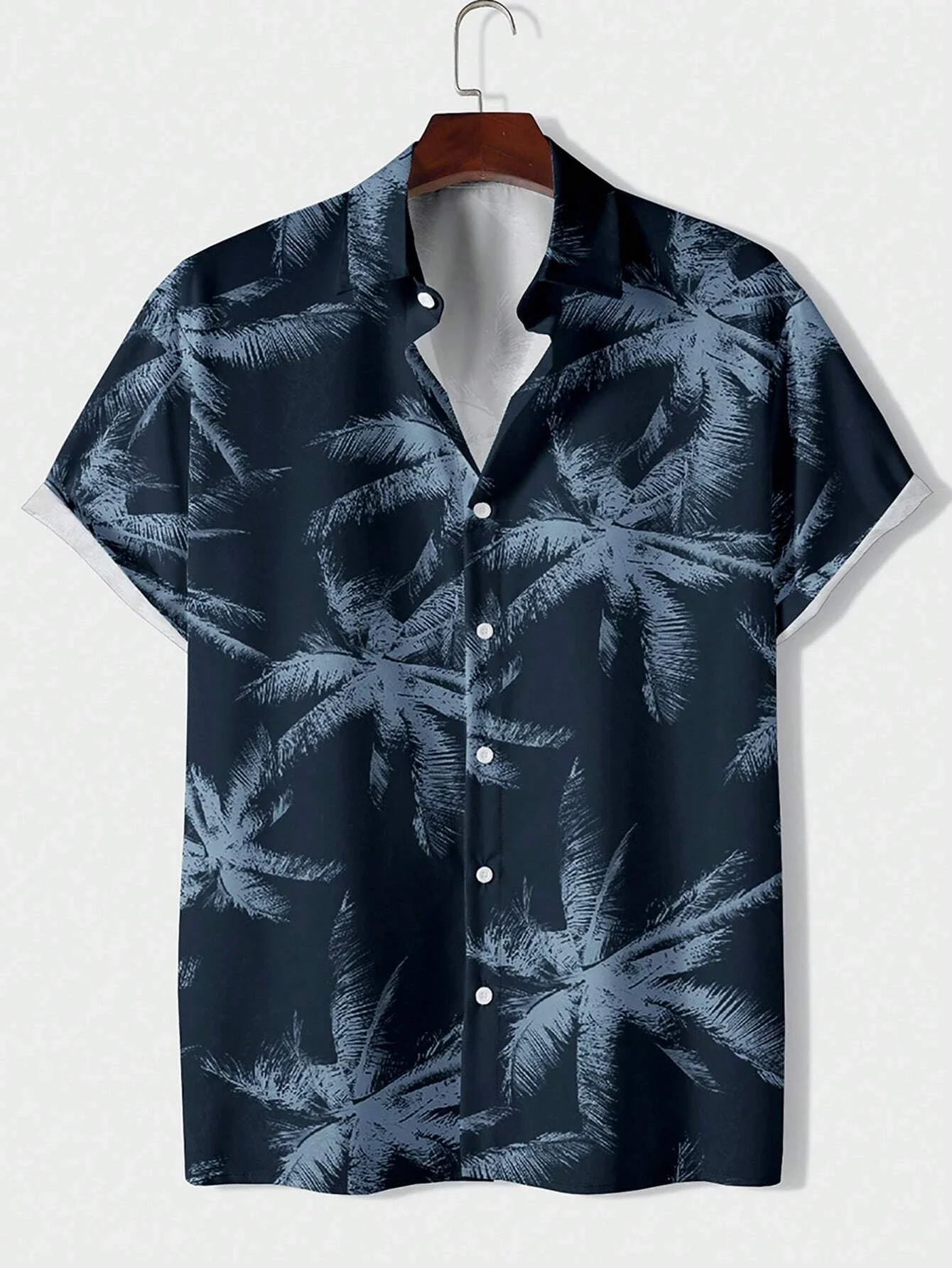 Summer 2026 Hawaiian Men's Fashionable Printed Beach Vintage Fun Casual Quick Drying Shirt