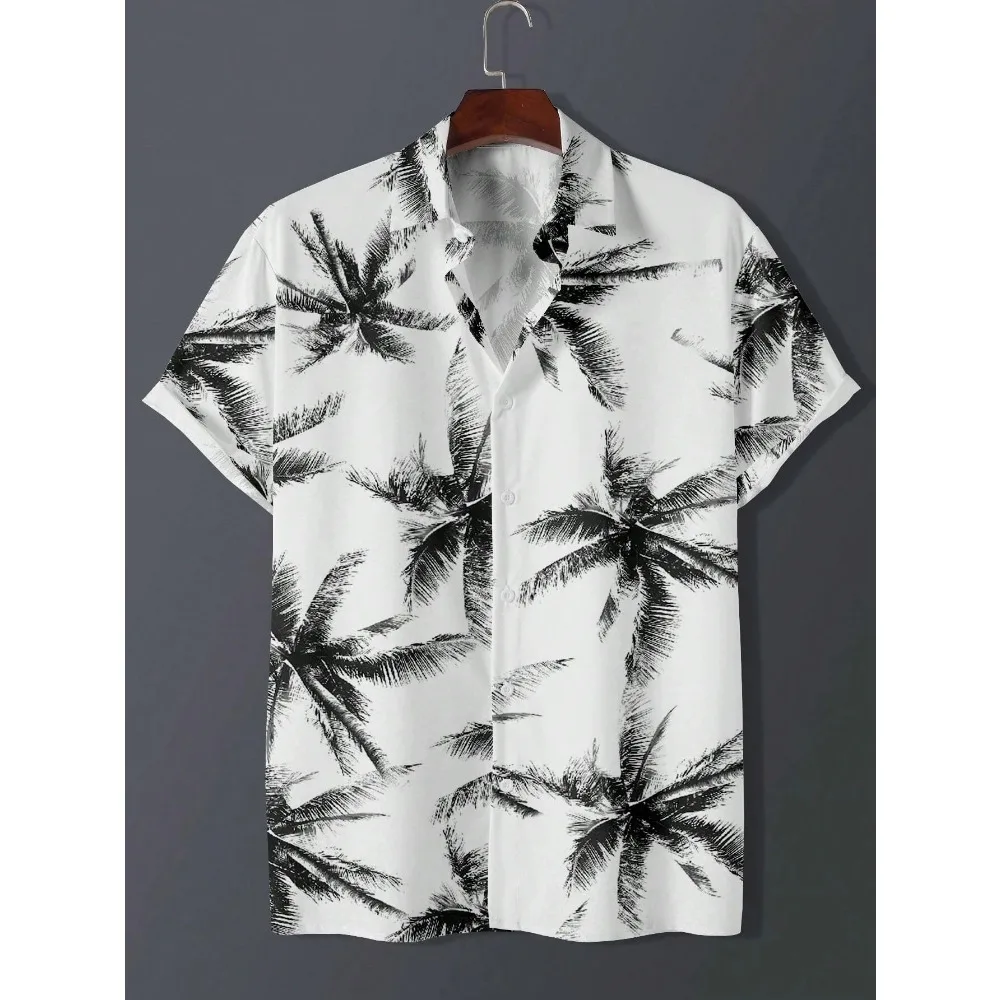 Summer 2026 Hawaiian Men's Fashionable Printed Beach Vintage Fun Casual Quick Drying Shirt