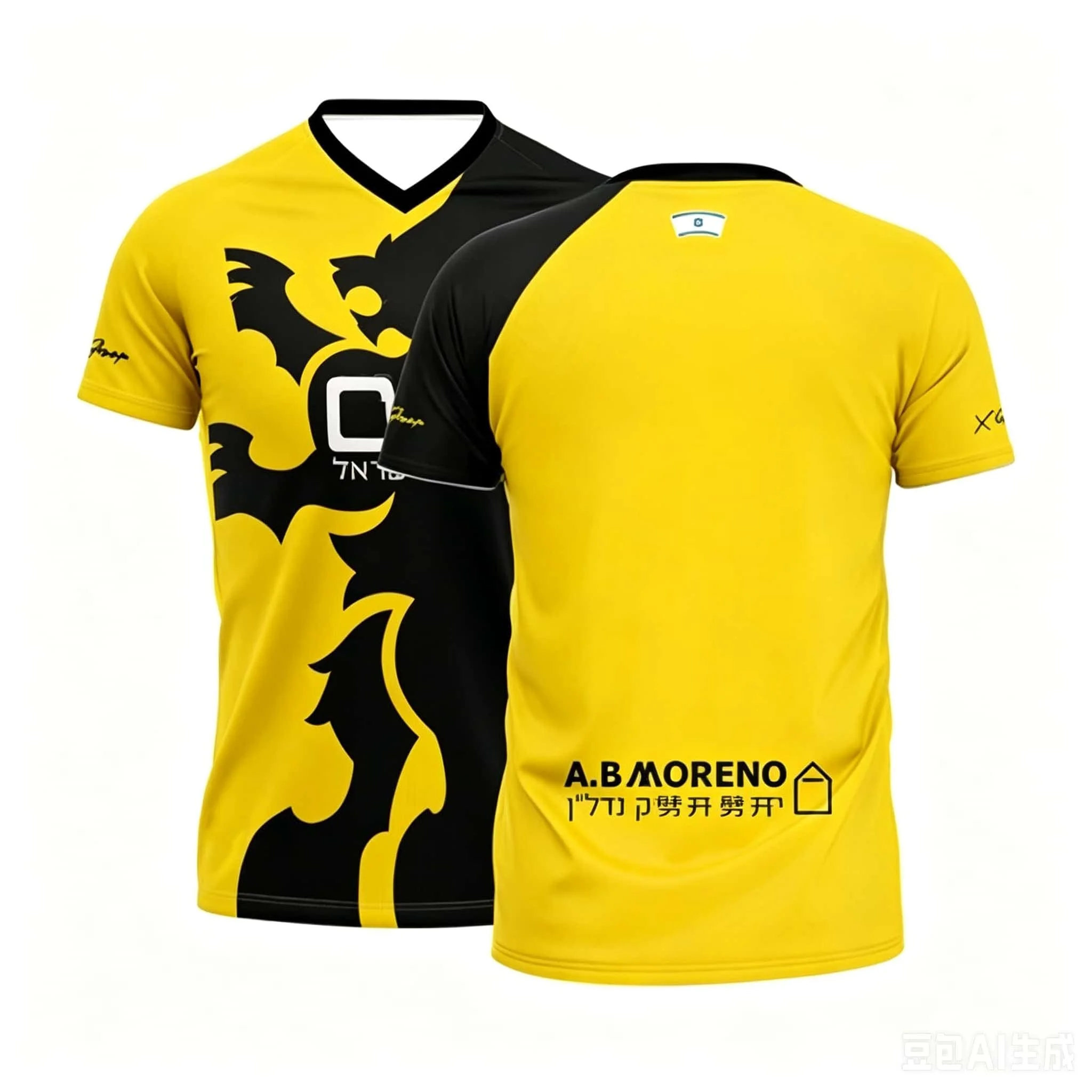 2026 New Men's Israel-Style Soccer T-Shirt – Lion Totem & No. 77 – Breathable Mesh Short-Sleeve Jersey for Matches and Training