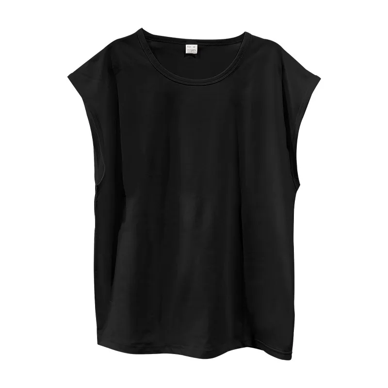2026 Men's Loose Fit round Neck Short Sleeve T-Shirt Casual Breathable Summer Sports Basic Vest for Comfortable Wear
