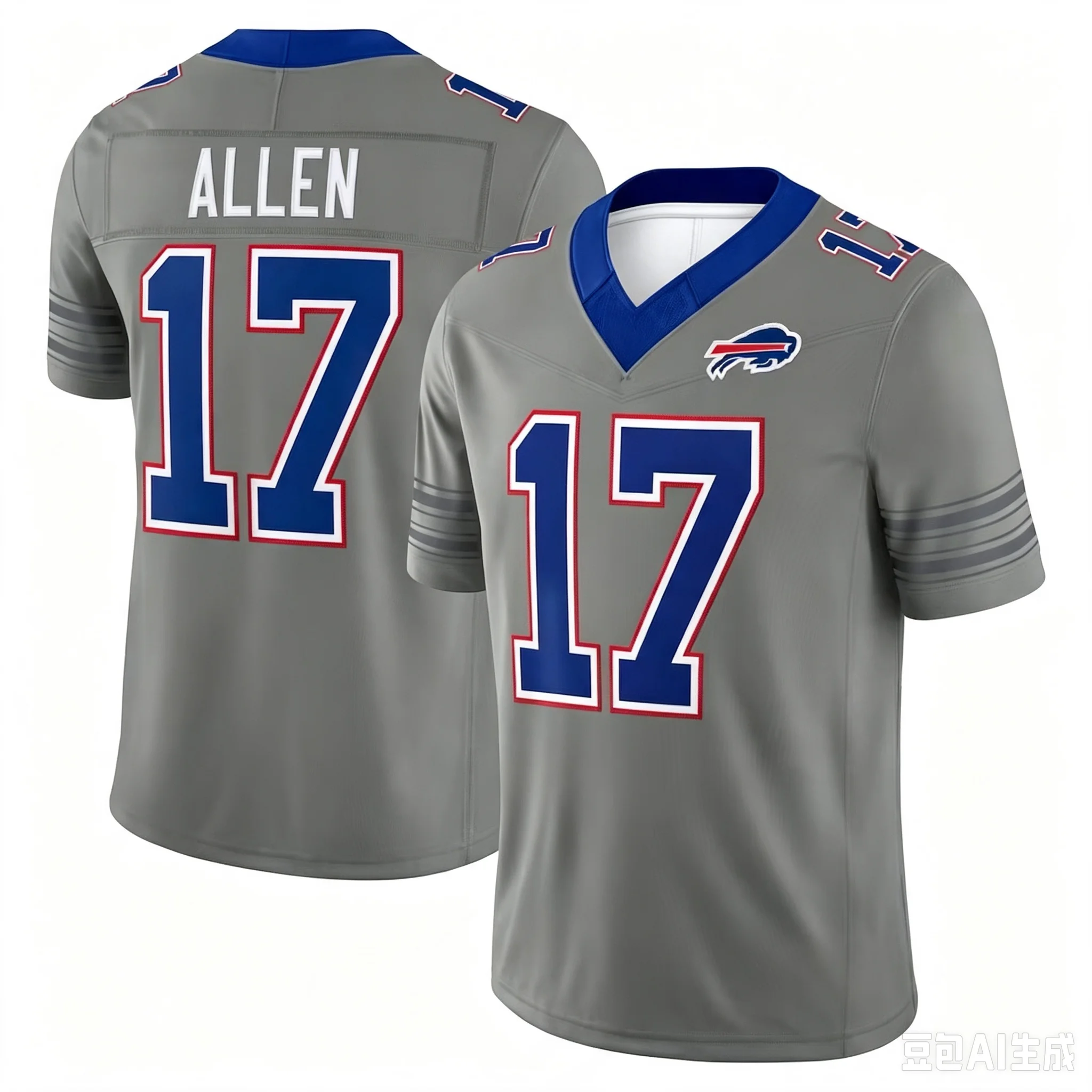 2026 Bills Josh Allen 17# Football Jersey Shirt, 3D Print Rugby Jersey, Men Summer Training Breathable Quick Drying Jersey