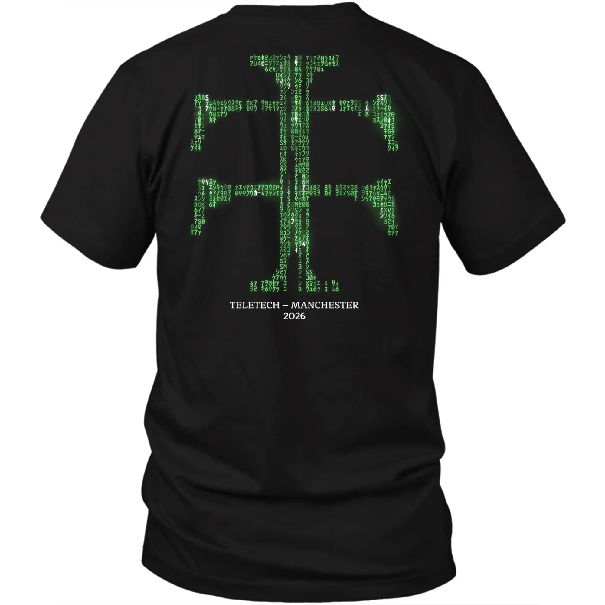 Teletech Manchester 2026 Back Print Tshirt Techno Rave Electronic Music Oversized Unisex Short Sleeve Cotton Graphic Tee