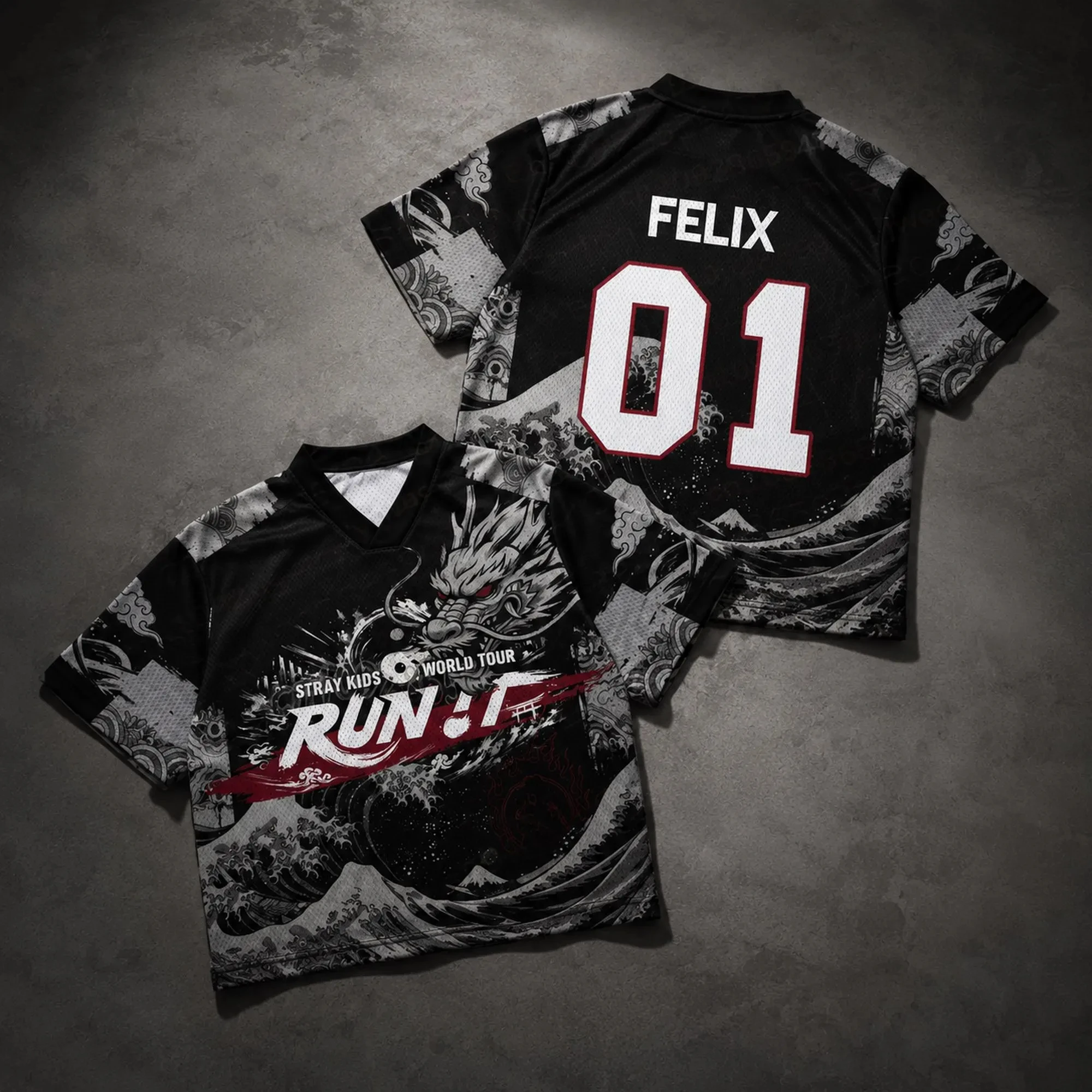 2026 Kpop Stray Run It World Tour Jersey T-shirt Men Women Summer Sports T-shirt Breathable Quick Drying Clothing Fan Gifts