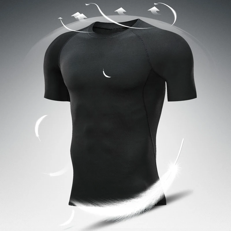 New Custom Compression T Shirt Your Design Logo Top Men Women Print Original Design Tshirts Jogging Workout Gym Quick Dry Tshirt