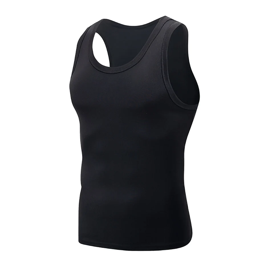 1/3 Piece Men's Four Seasons Black And White Classic Color Basic Vest Plus Size Youth Sports And Leisure Running Joker Bottoming
