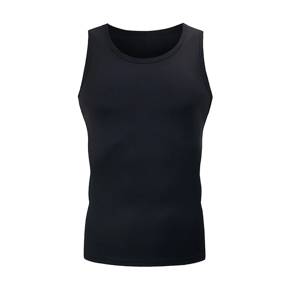 1/3 Piece Men's Four Seasons Black And White Classic Color Basic Vest Plus Size Youth Sports And Leisure Running Joker Bottoming