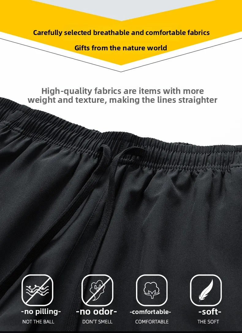 Summer Men's Sport Workout Shorts Quick Dry Athletic Shorts Lightweight Running Shorts with Pockets Gym Beach Pants