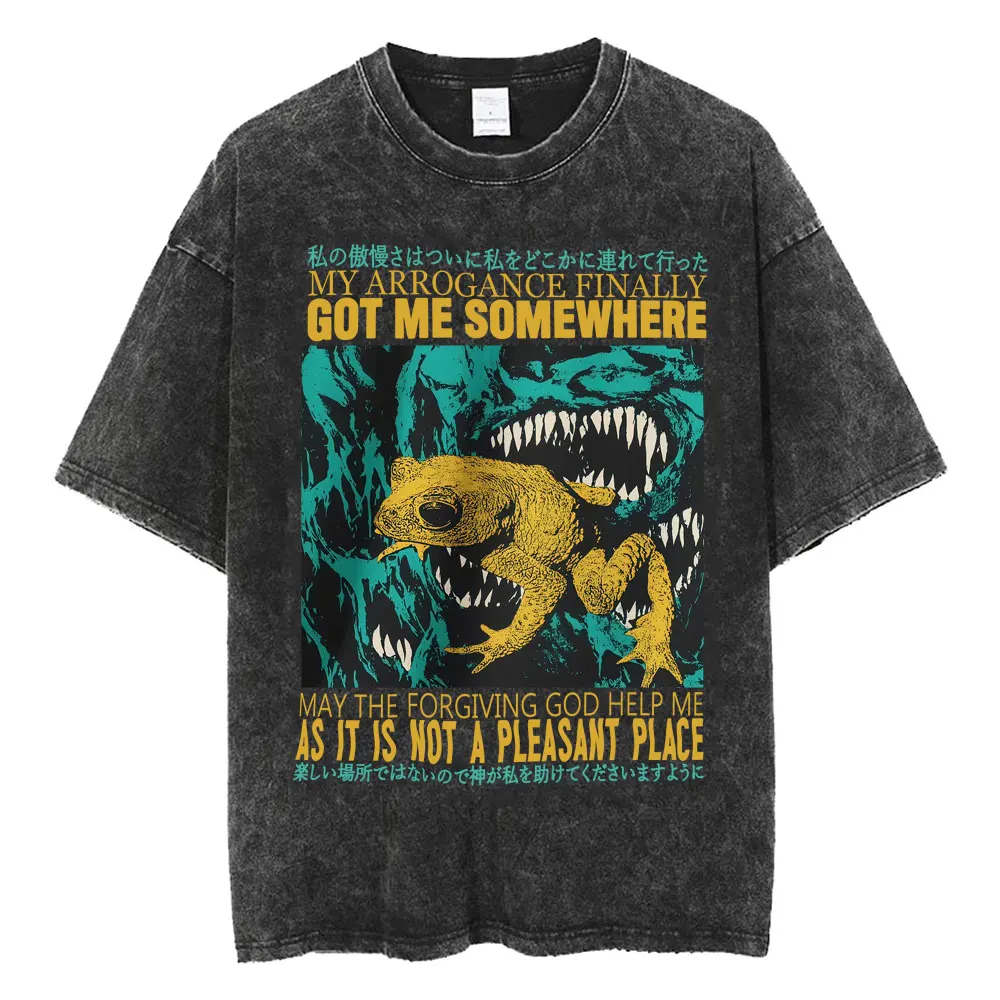 New Arrival I Have Made It Awkward I Will Be Taking My Leave Meme Japan Spider Crab Funny Short Sleeved Round Neck Y2k Tshirt