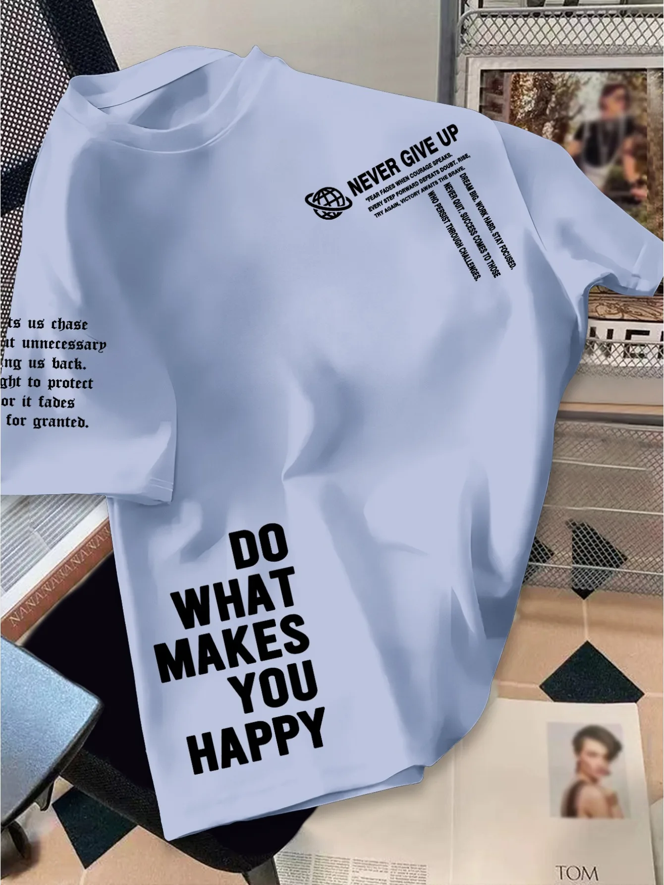 American-style Minimalist Summer New Men T-shirt Suitable for Daily Wear Versatile and Trendy 100% Pure Cotton Soft Material
