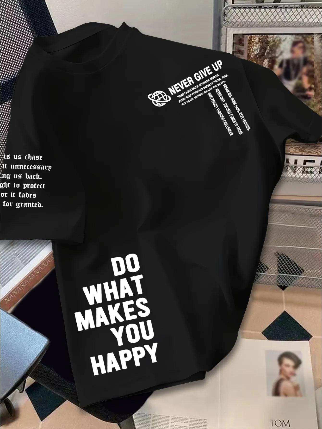 American-style Minimalist Summer New Men T-shirt Suitable for Daily Wear Versatile and Trendy 100% Pure Cotton Soft Material