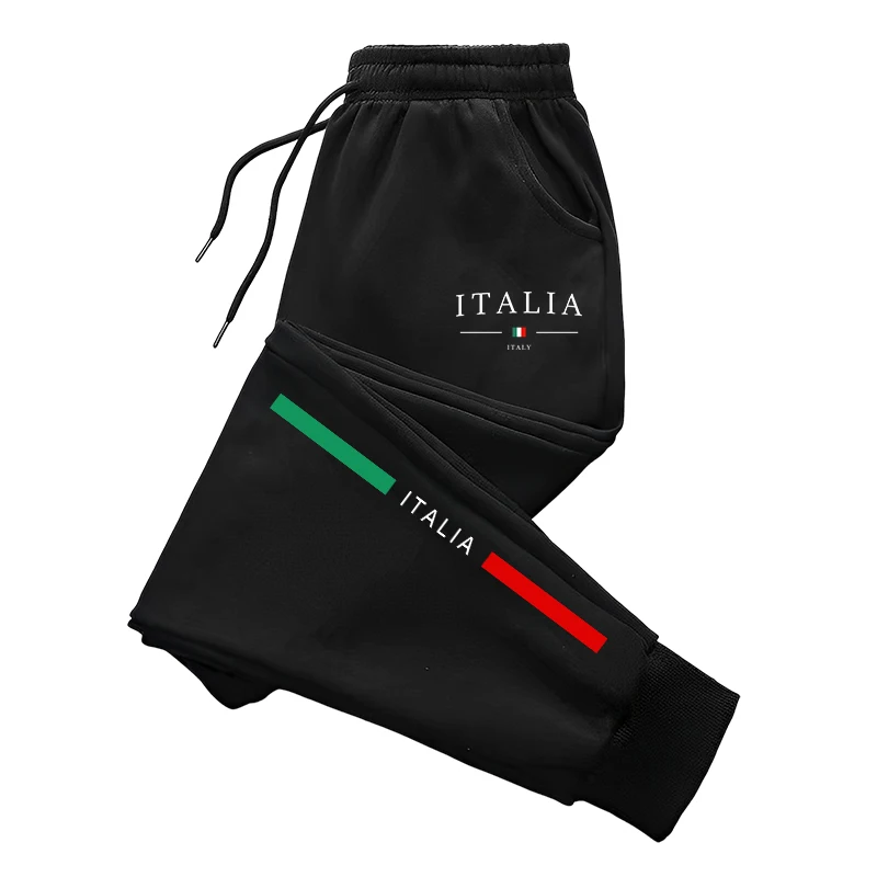 2025 Hot Sale Italy Print Sweatpants High Quality Male Daily Casual Sports Jogger Pants All Season Home Outdoor Comfort Trousers