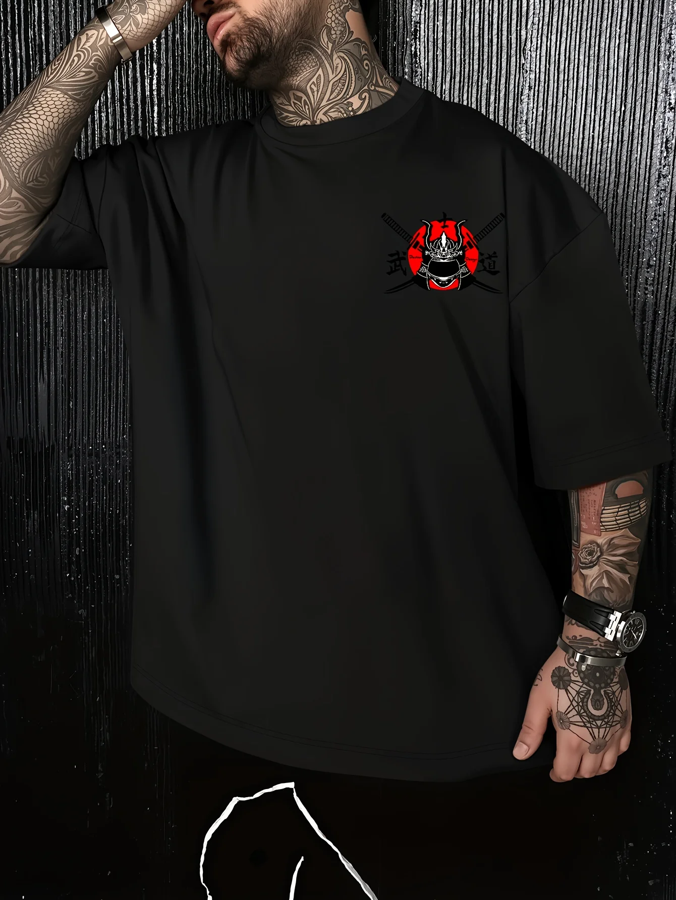 Men Summer Short-sleeved Casual T-shirt with Comfortable Breathable Soft Fabric Featuring A Street Style Retro Minimalist Design