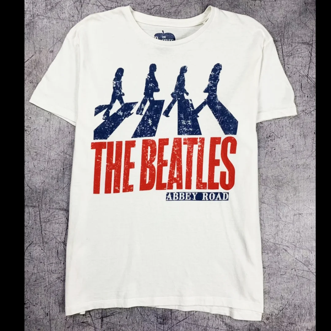 The Beatles vintage rock American retro T-shirt Spring Fashion Sports Pure cotton Men's T-Shirt Kid's Clothing Tee Y2k Woman