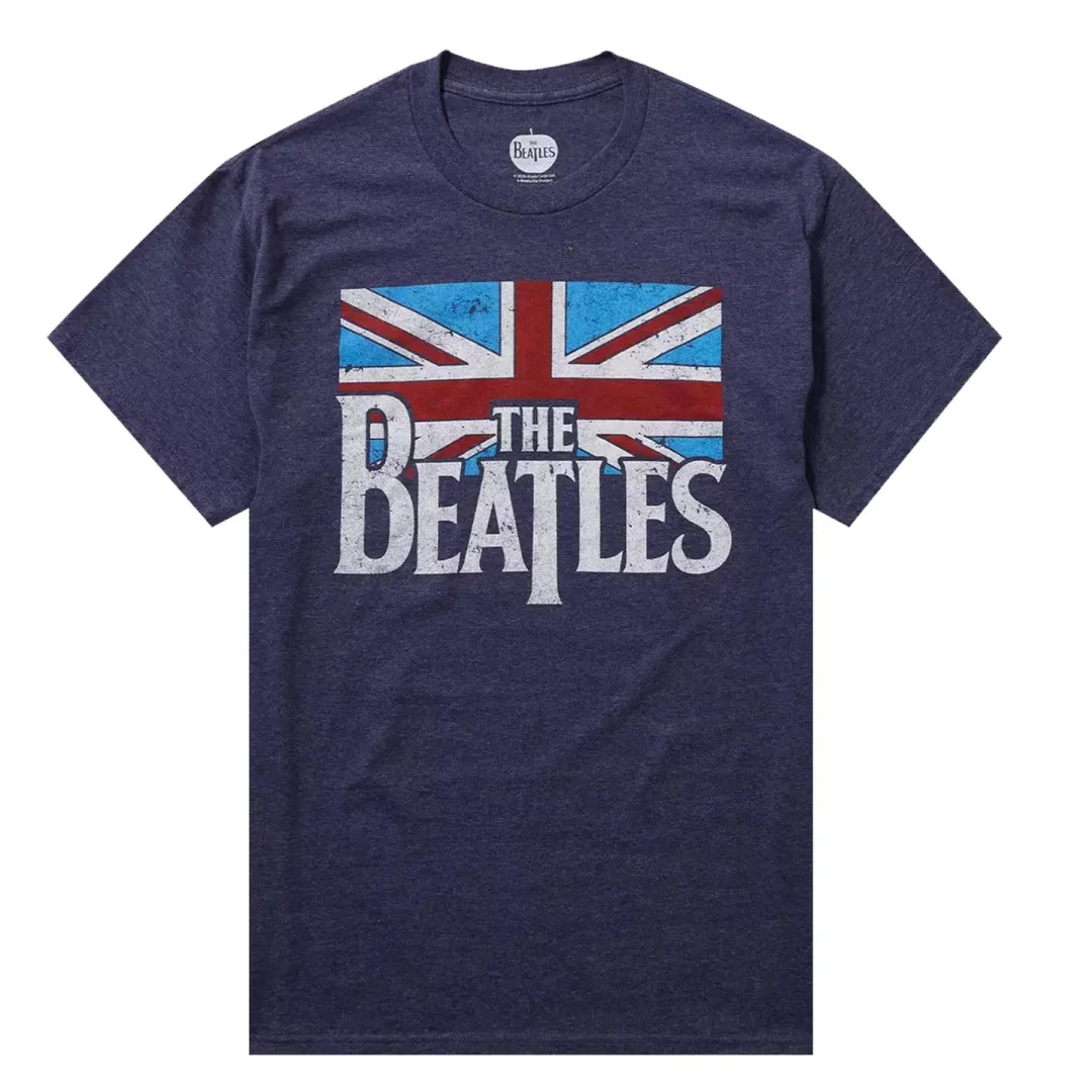 The Beatles vintage rock American retro T-shirt Spring Fashion Sports Pure cotton Men's T-Shirt Kid's Clothing Tee Y2k Woman