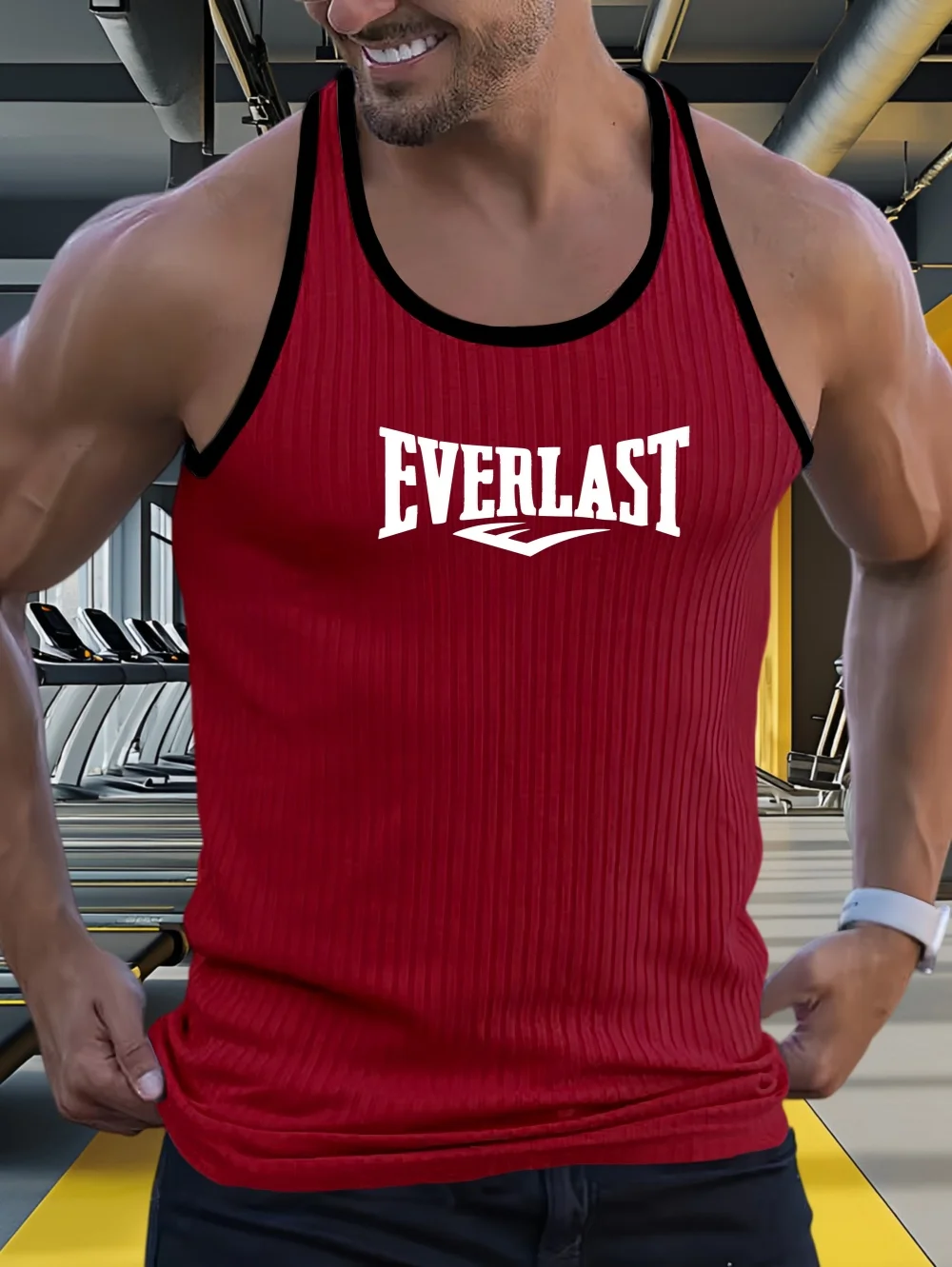 New Summer Men's Vest Striped Men's Sports Vest Underwear Bodybuilding Clothes Gym Vest Men's Fitness Sleeveless Shirt