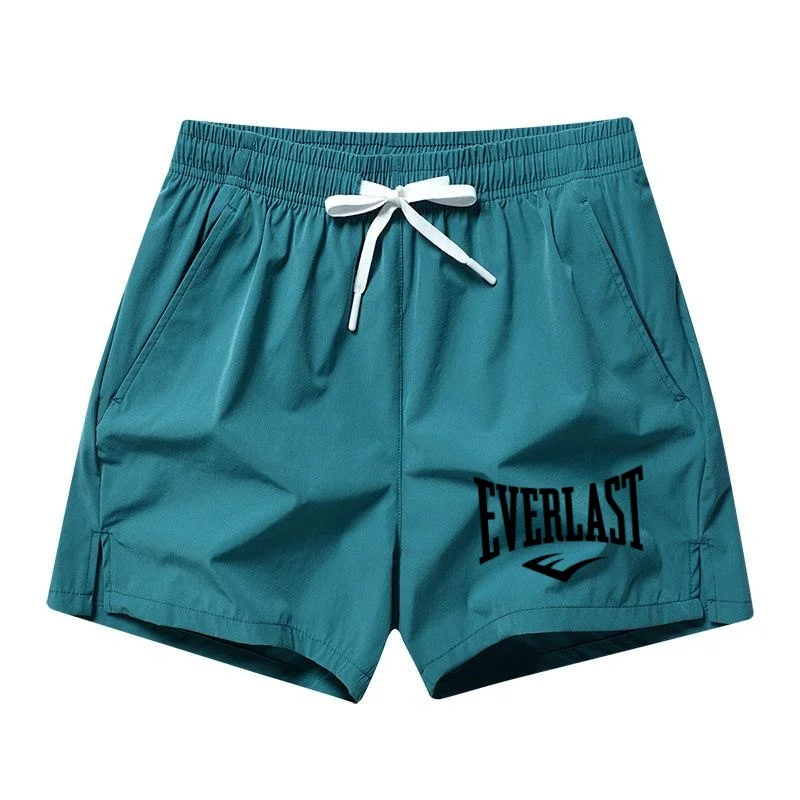 2026 New Summer Men's Sports and Casual Shorts with Pockets, Basic Pure Color, Lightweight, Suitable for Jogging and Beach Wear