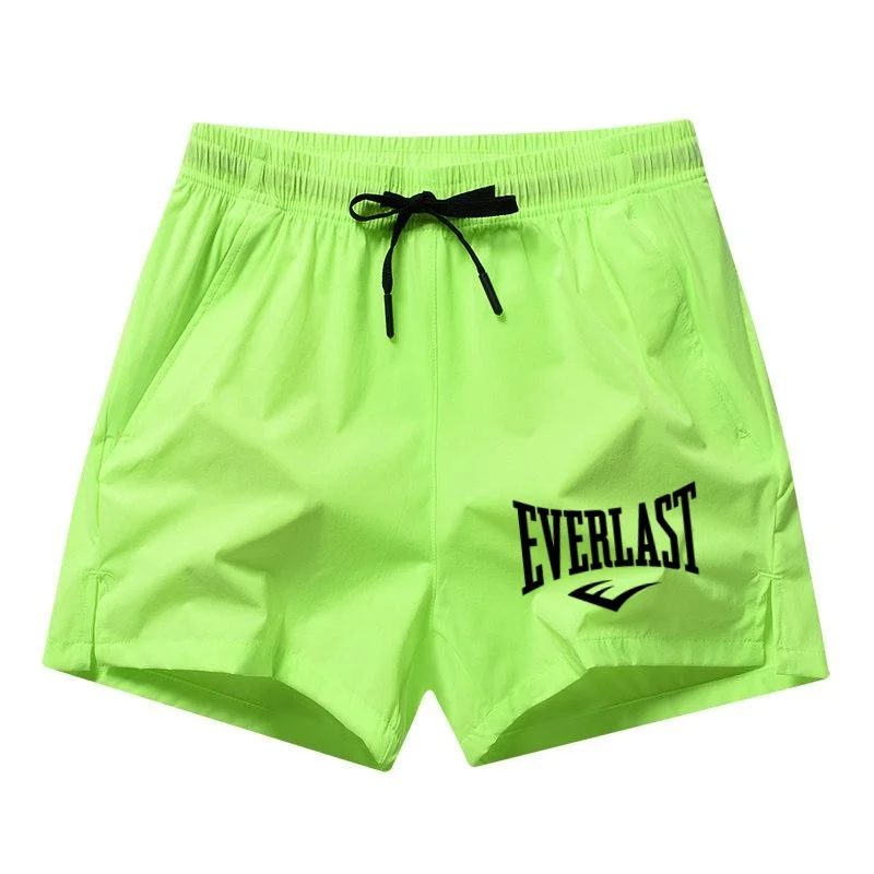 2026 New Summer Men's Sports and Casual Shorts with Pockets, Basic Pure Color, Lightweight, Suitable for Jogging and Beach Wear