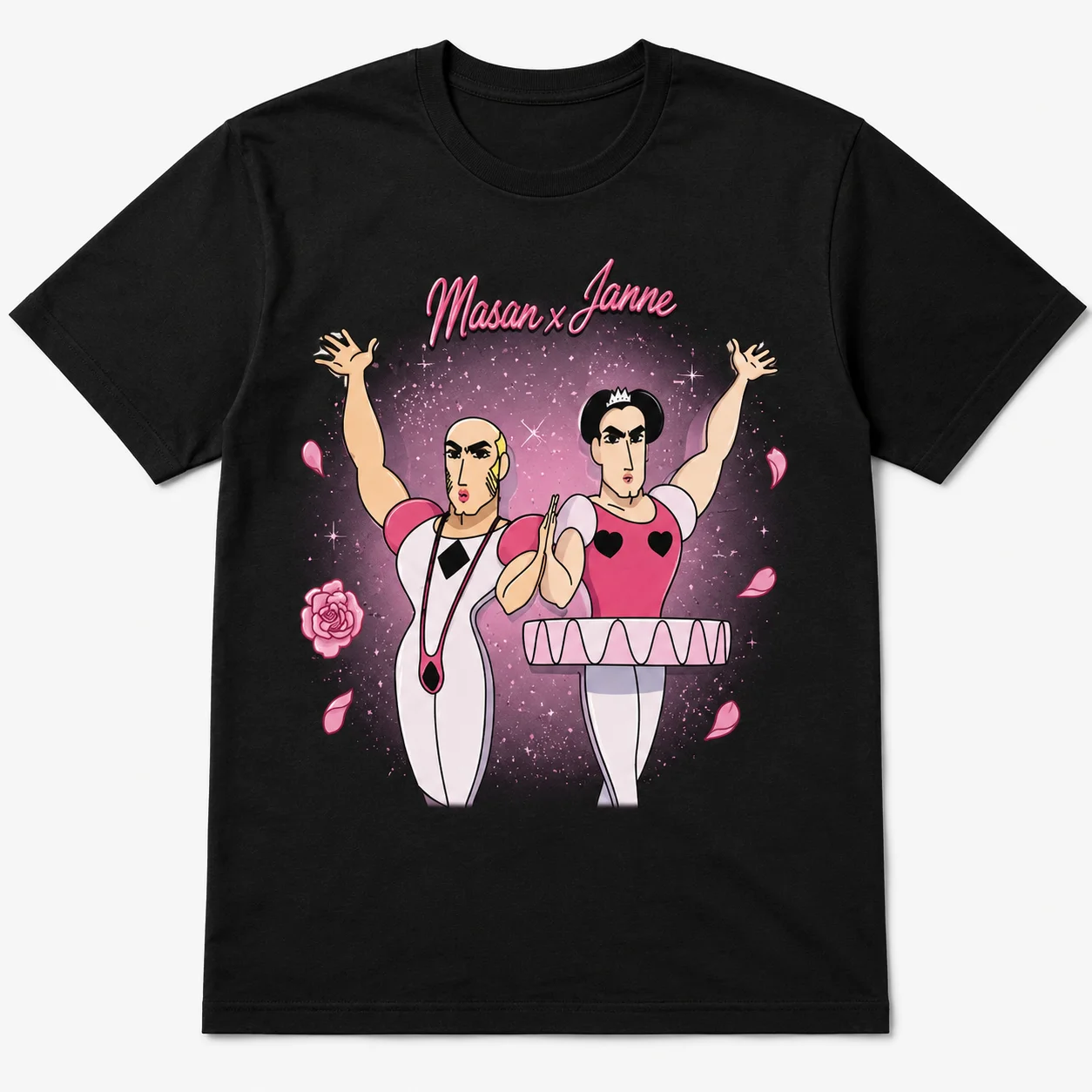 Summer Heavyweight Pure Round Neck Short Sleeve T-Shirts Printed Couple Matching Fun Quirky Design Women's Fashion Graphic Y2K