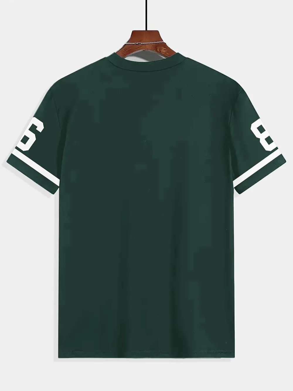 European and American Men's Summer Training Letter Print Comfortable and Breathable Round Neck T-Shirt Outdoor Casual Sports Top