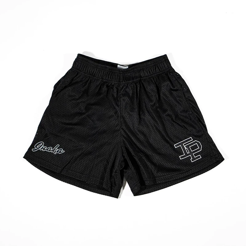 INAKA IP Mesh Shorts Men Breathable Quick Dry Gym Workout Shorts Summer Basketball Running Casual Beach Streetwear Sports Pants