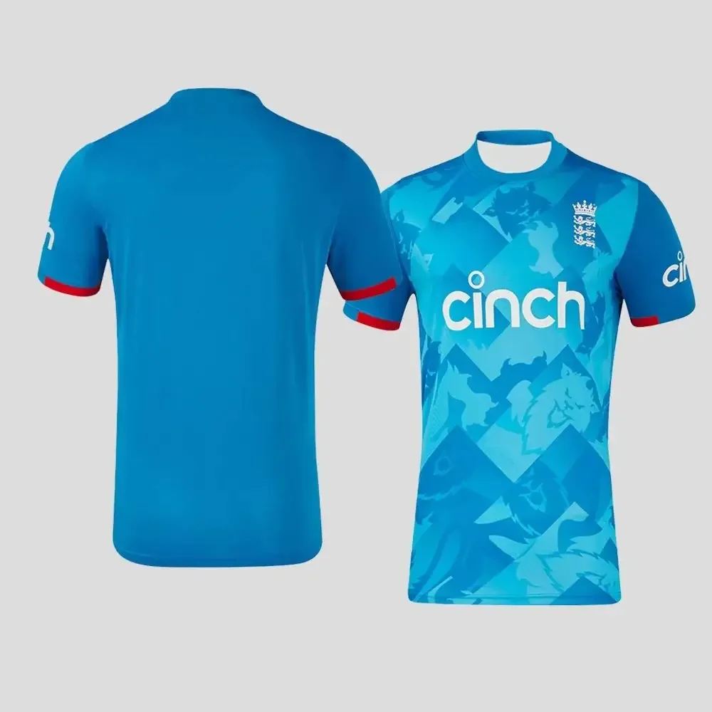 2026 Men's And Women's Training T-Shirt England Cricket Short Sleeve Jersey Limited Edition Sweat-Absorbing Quick-Drying